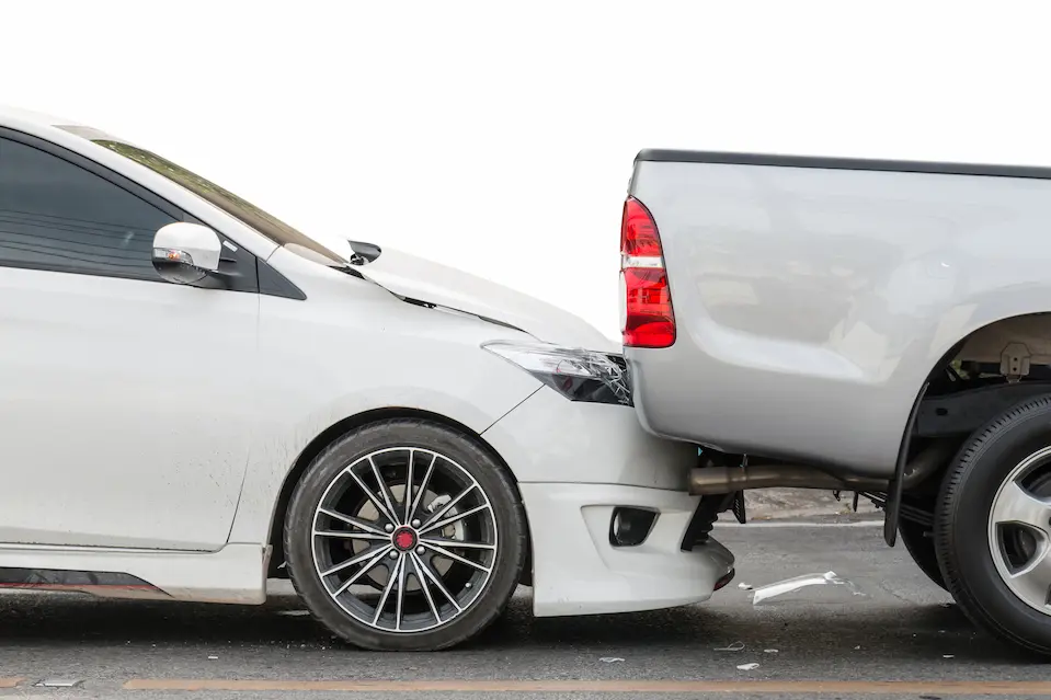 Determining who is at fault in a rear end collision